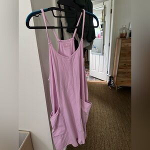 Free People Pink Jumpsuit